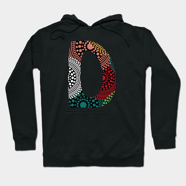 D Aboriginal letter Hoodie by Food in a Can